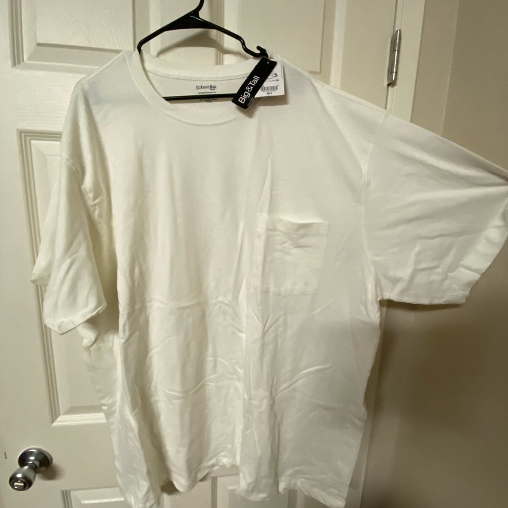 New St John’s Bay 3XLT White T-Shirt